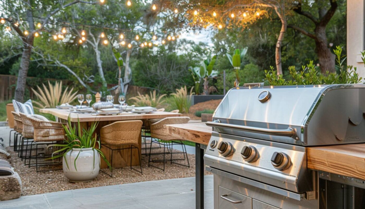 10 inspiracji na stworzenie strefy grillowej z wykorzystaniem mebli ogrodowych.