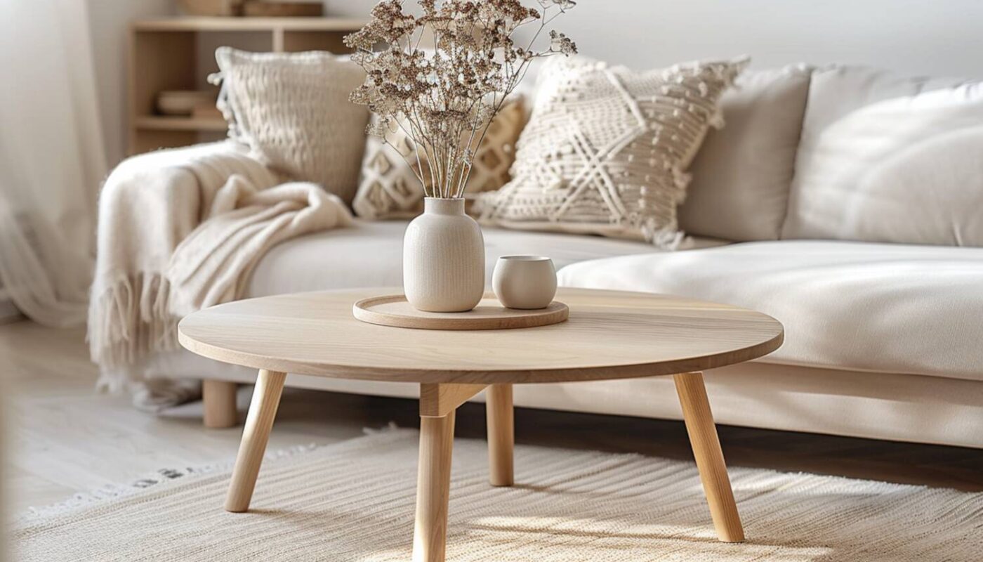Ranking: Najlepsze stoły kawowe w stylu skandynawskim z jasnego drewna.