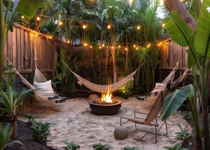 Jak zaaranżować ogród w stylu tropikalnym z lampami LED w kształcie liści?