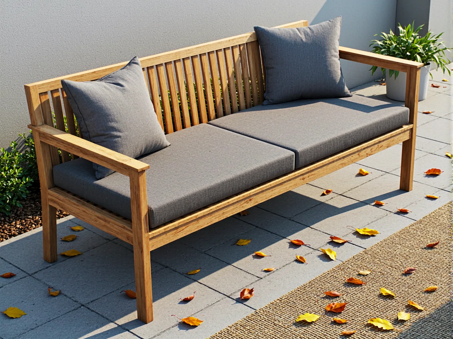 Nowoczesne meble outdoorowe z aluminium w ogrodzie, idealne na deszcz i mróz.