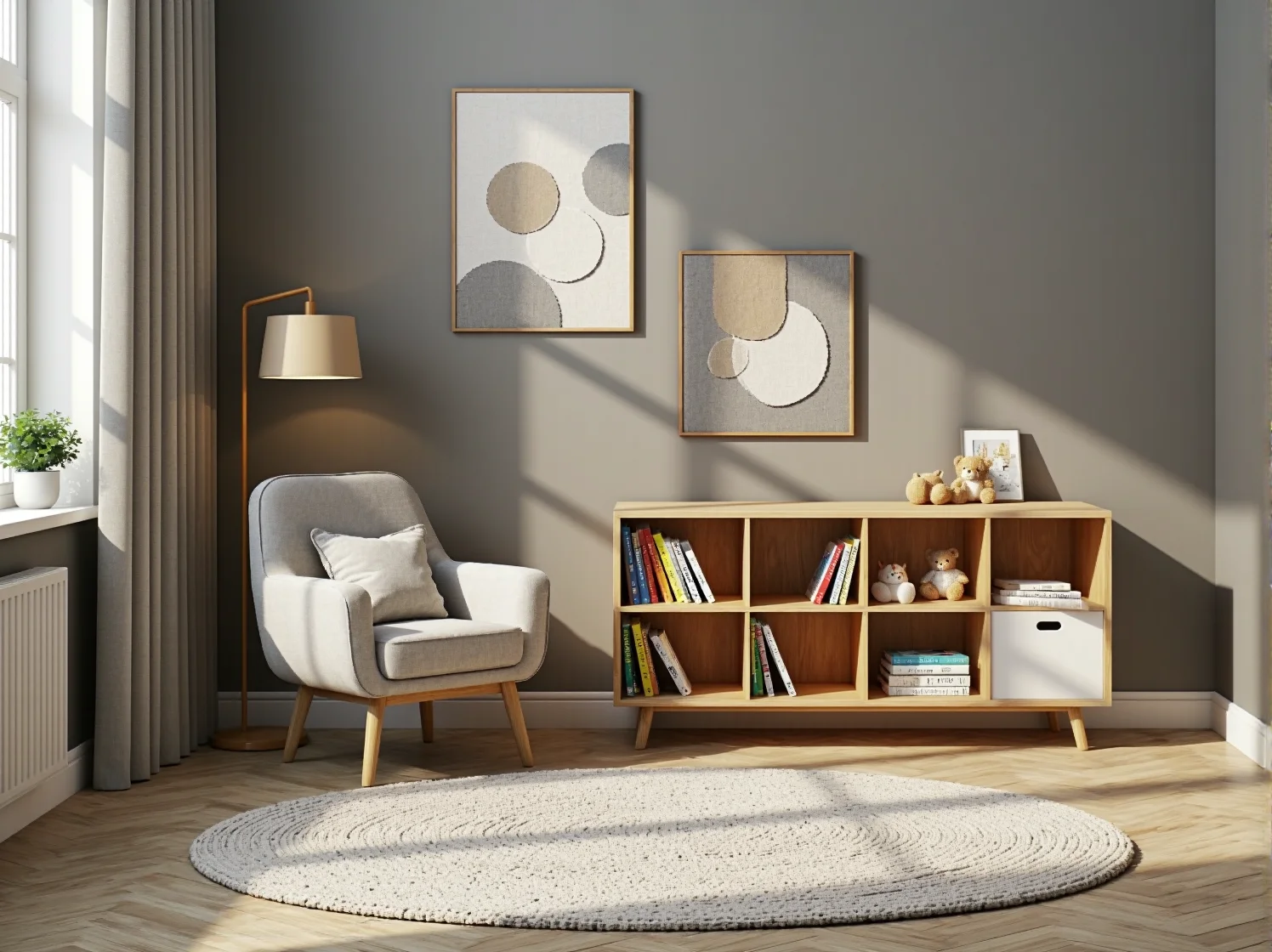 Aranżacja przestrzeni dla dziecka z uwzględnieniem zasad bezpieczeństwa.