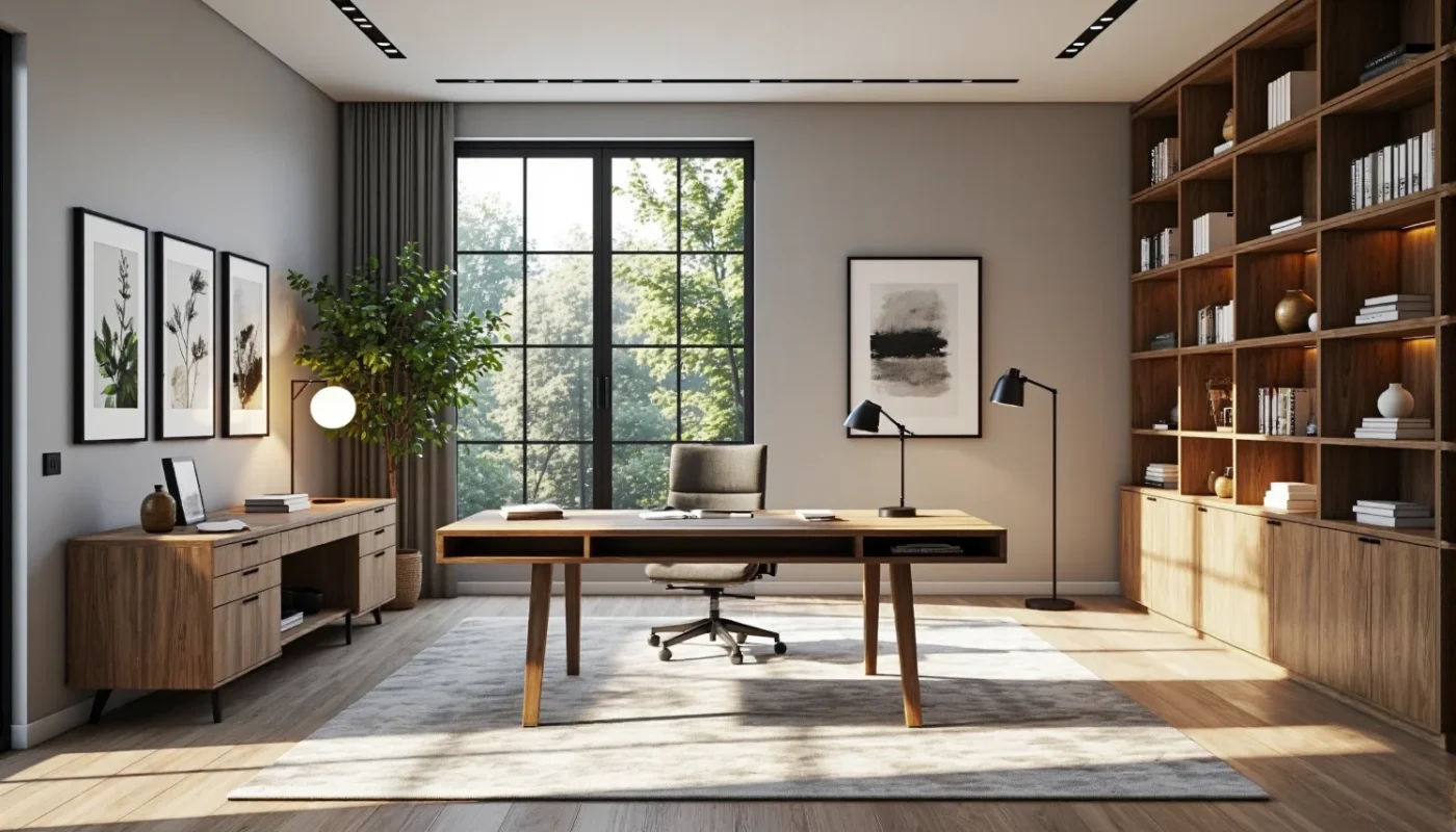 Poradnik: Jak urządzić biuro w domu z elementami modern classic?