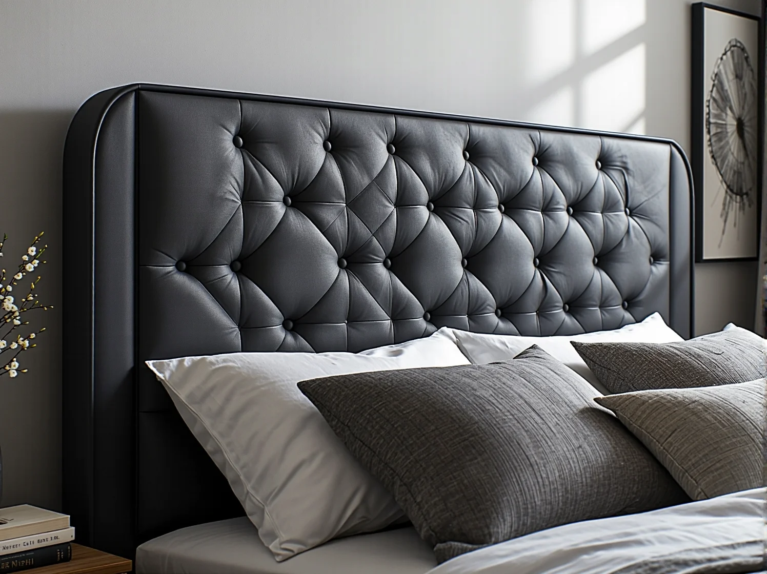 Odnowione krzesło w stylu retro pomalowane na pastelowy kolor z widoczną strukturą drewna.