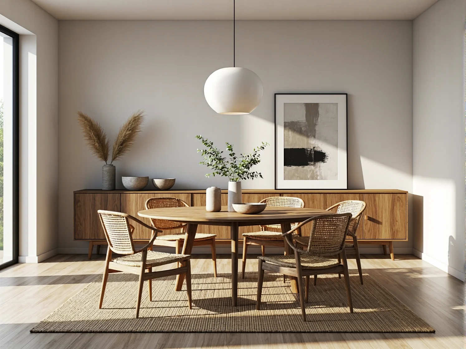 Salon z meblami z drewna z recyklingu, podkreślającymi ekologiczny wymiar oczekiwań klientów.