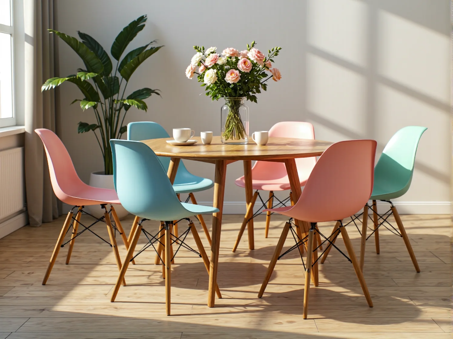 Puszka farby do renowacji mebli i pędzel przygotowane do malowania szafki.