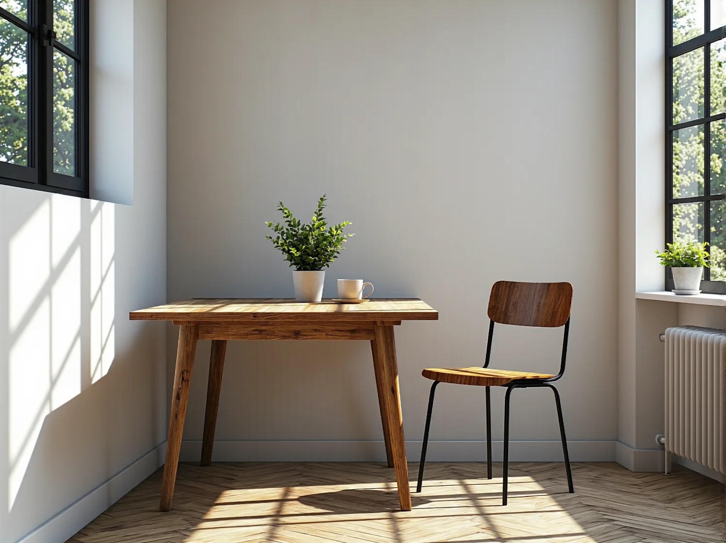 Renowacja starego stołu w toku. Szlifowanie drewnianego blatu przed malowaniem. Projekt DIY.