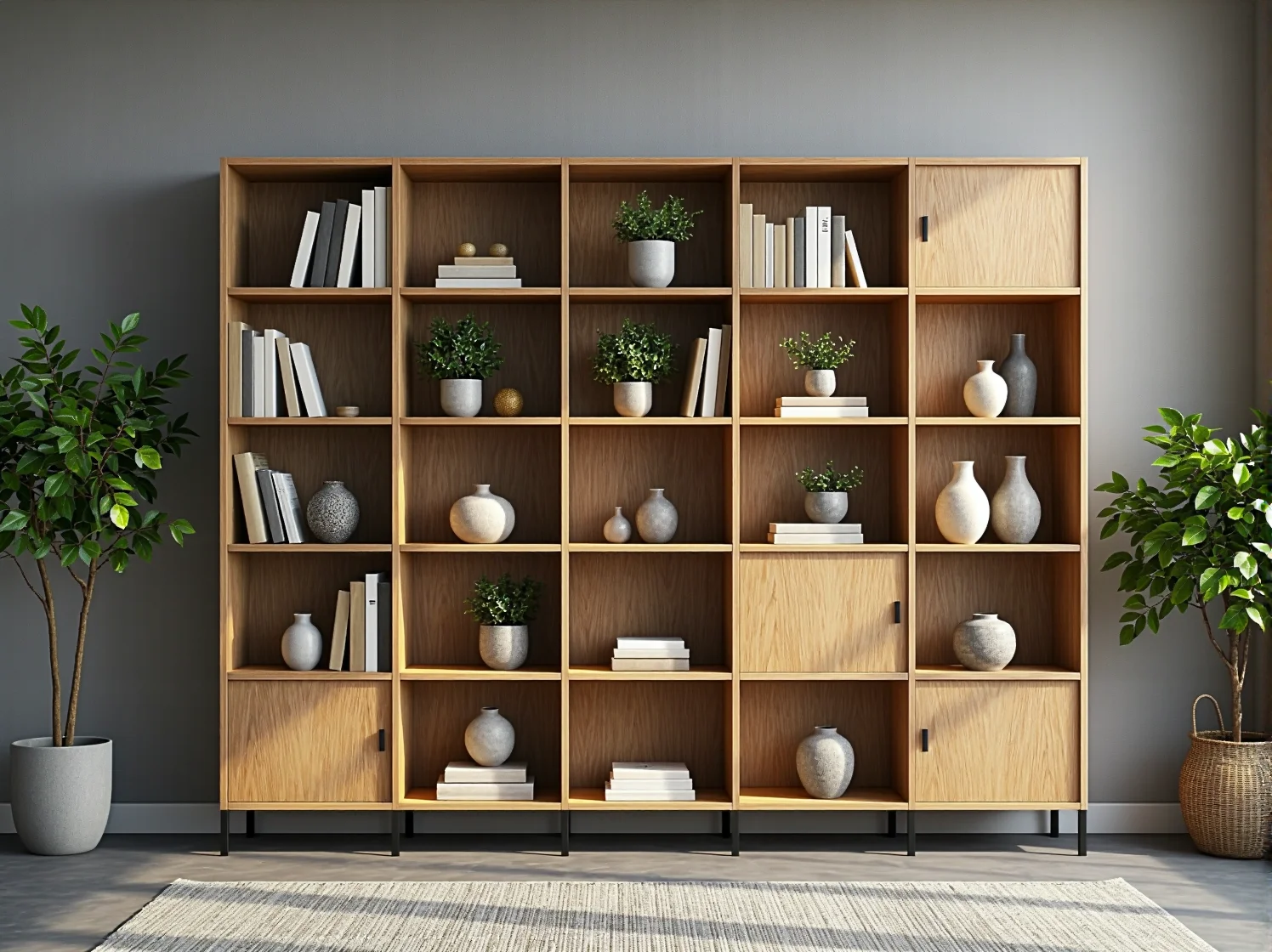 Klasyczna dębowa komoda w tradycyjnie urządzonym wnętrzu sypialni