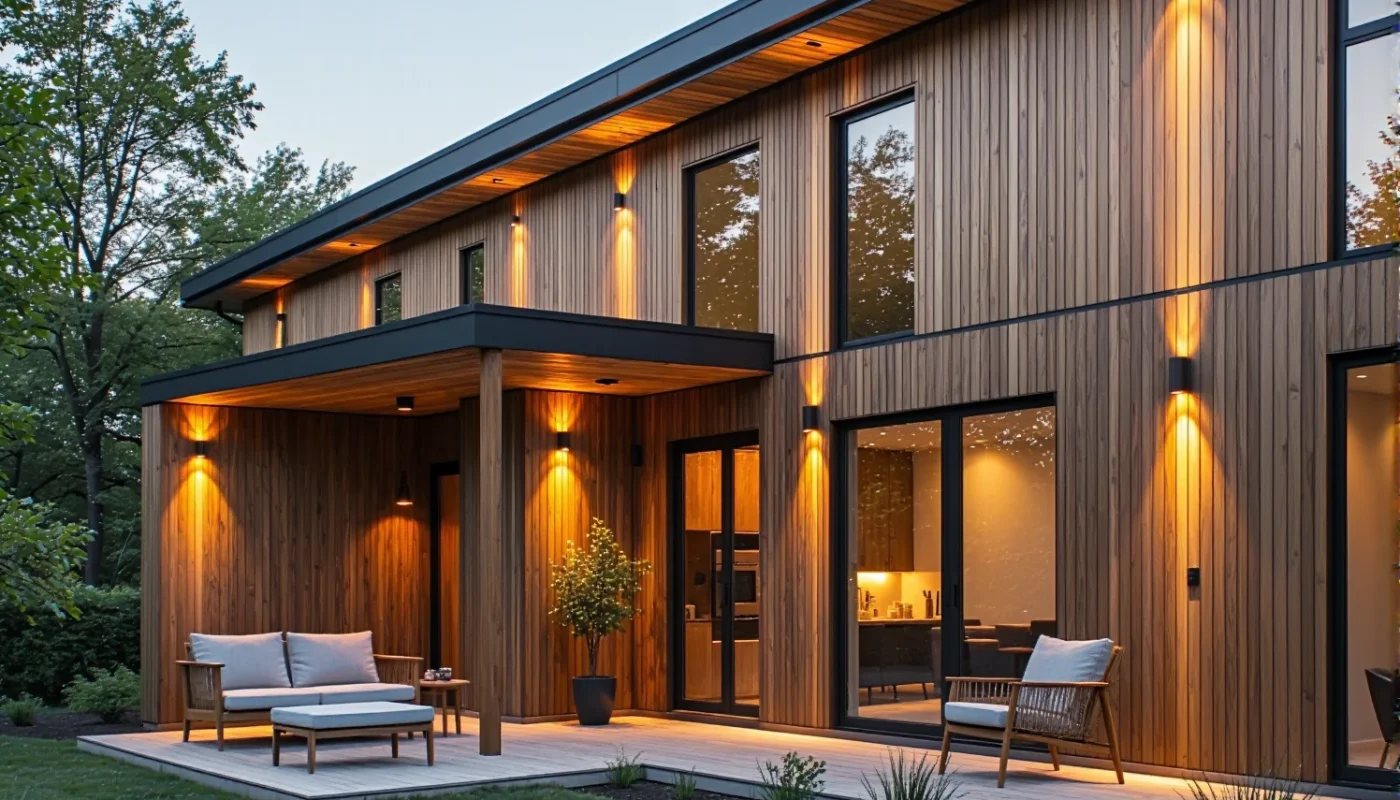 Jakie lampy elewacyjne najlepiej sprawdzą się w domach z drewnianymi fasadami?