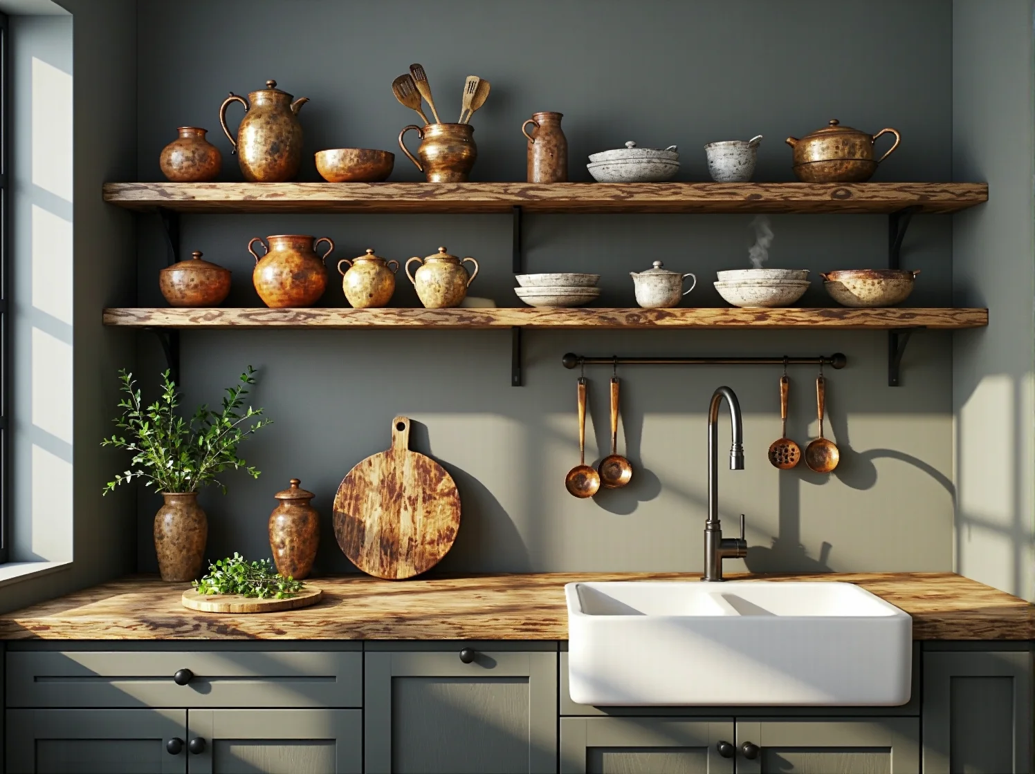 Mebel drewniany z funkcją przechowywania, idealny do małych przestrzeni.