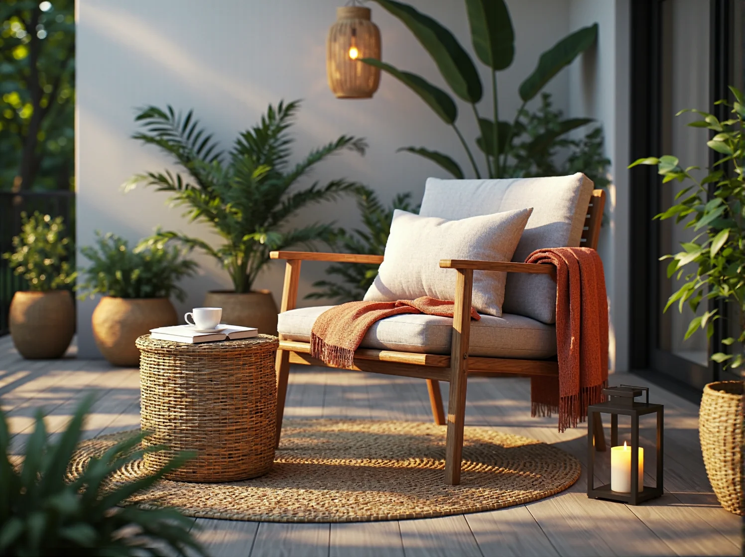 Nowoczesne meble ogrodowe z technorattanu idealne do stworzenia komfortowej strefy relaksu.