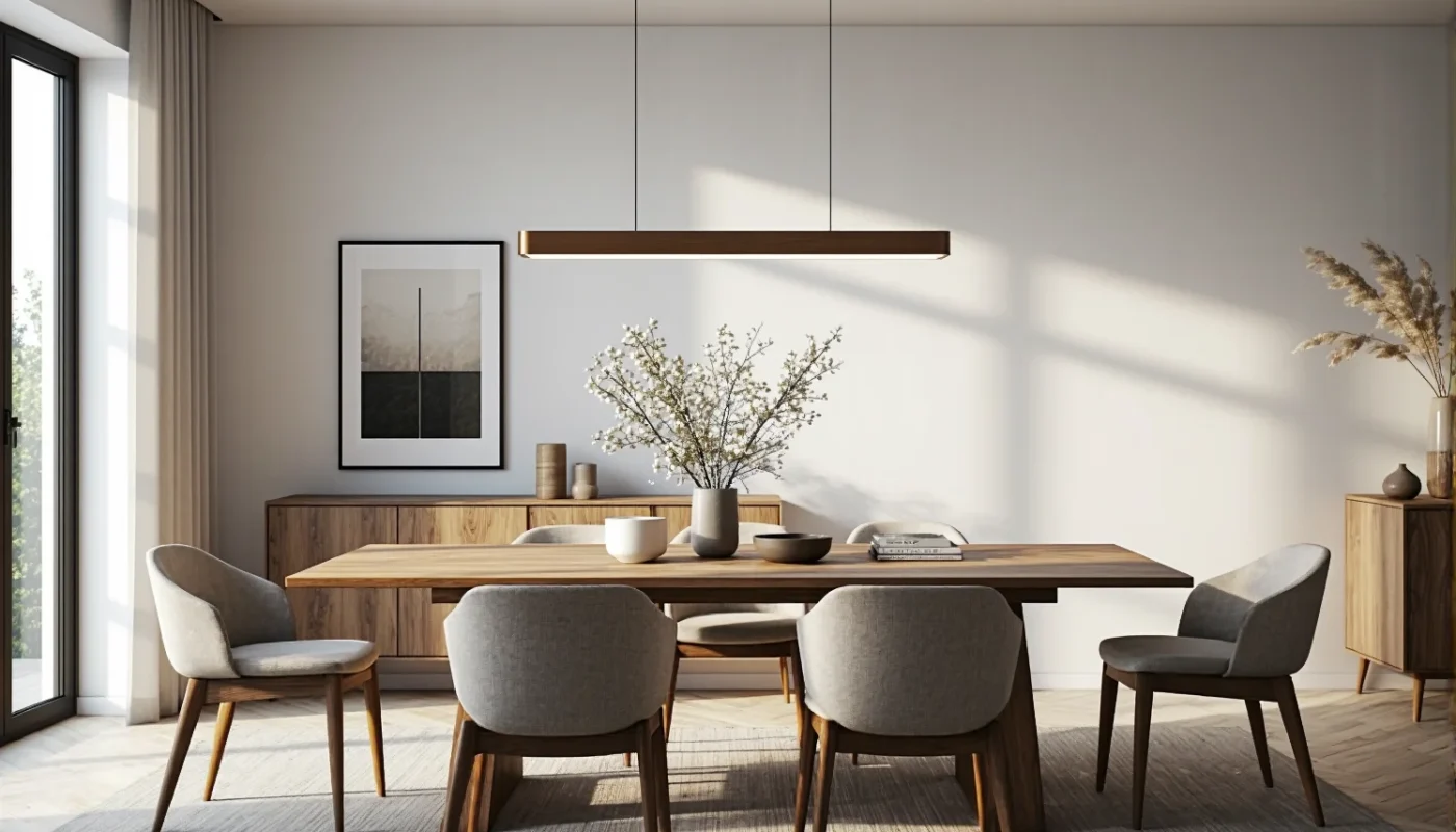 Jakie lampy wiszące najlepiej pasują do jadalni w stylu nowoczesnym?