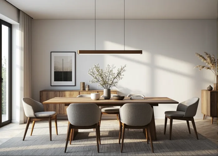 Jakie lampy wiszące najlepiej pasują do jadalni w stylu nowoczesnym?