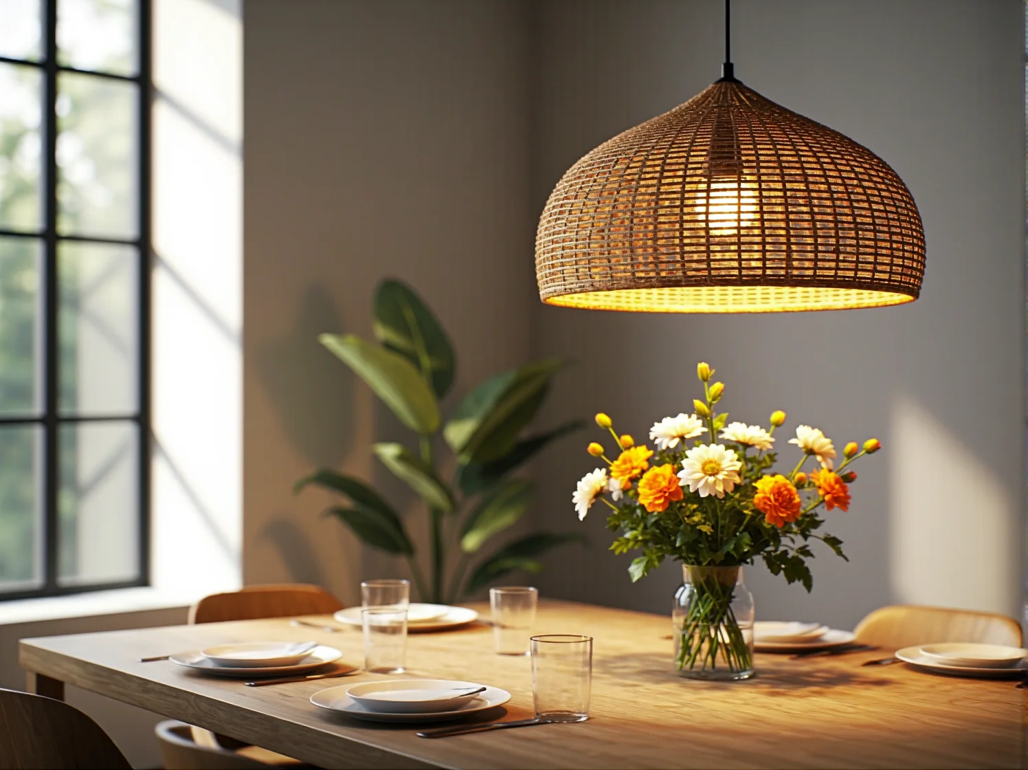 Płaska lampa sufitowa typu plafon idealna do niskich pomieszczeń.